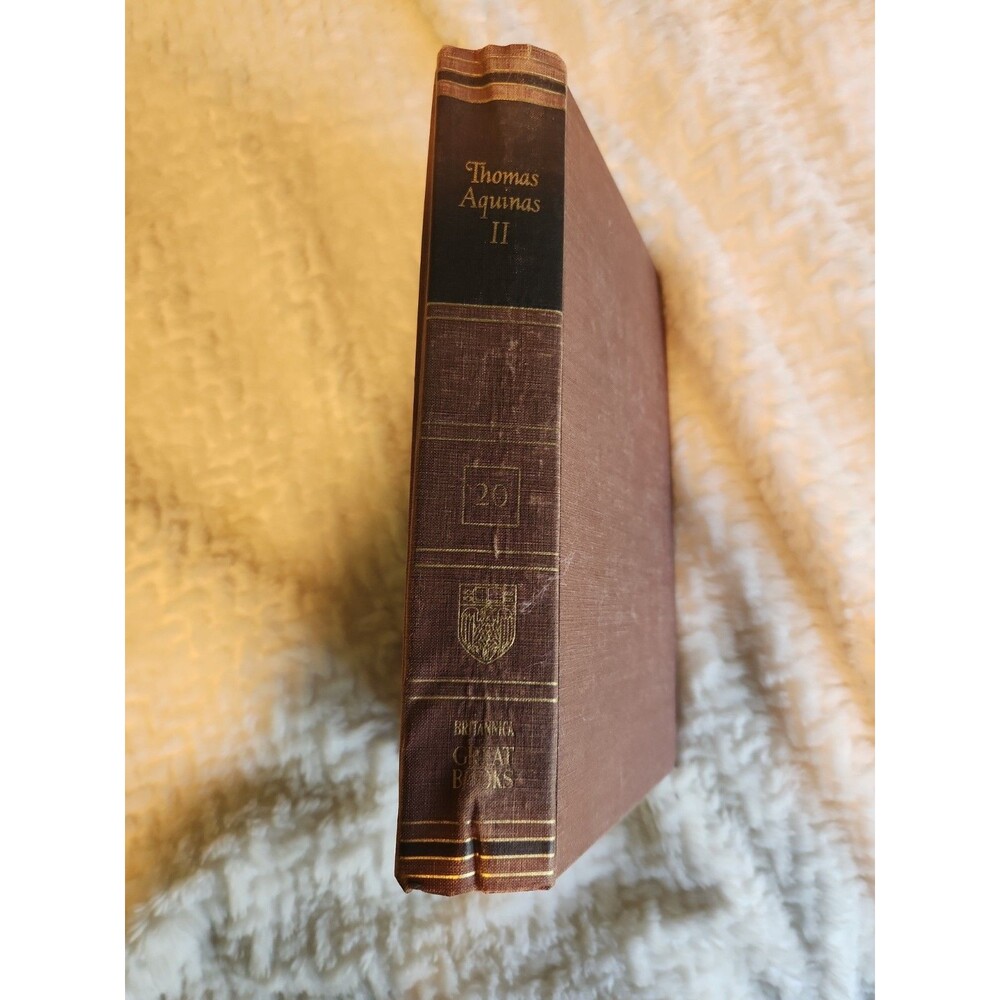 Thomas Aquinas II: Summa Theologica (V-2) Volume 20 Britannica Great Books 1952